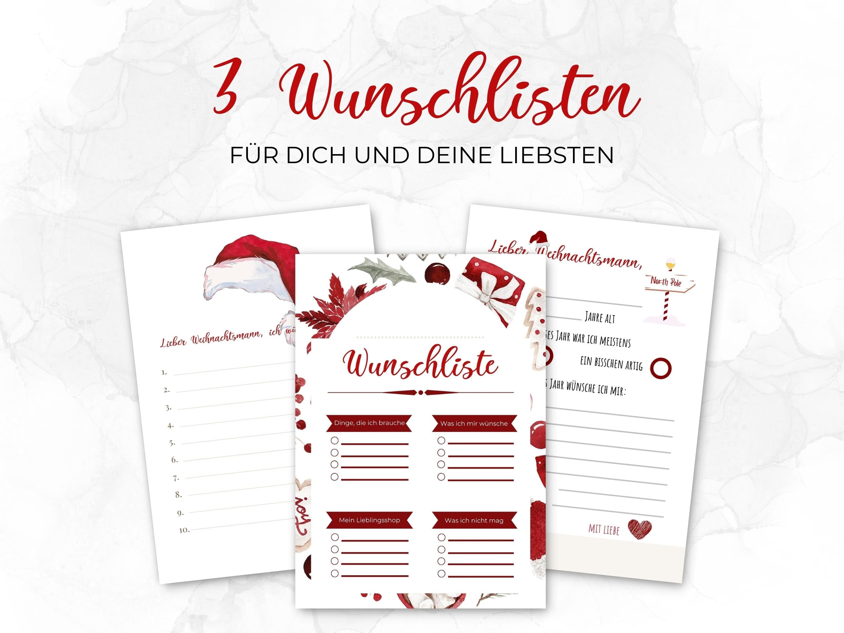 Weihnachten Designbundle rot